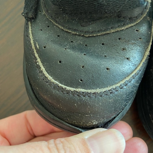 Nike Air Force 1 Low Black Toddler Kids Sneaker Shoes Triple Black 8C - Picture 4 of 9